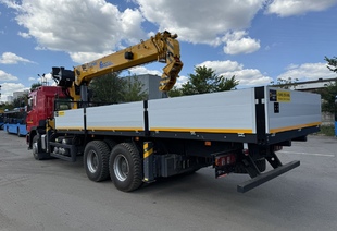 JAC N350 6×4 (35т) КМУ SQS 350-5 (14т) БОРТ 7,5×2,55×0,6м